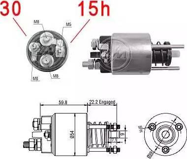 ERA 227220 - Тягове реле, стартер autocars.com.ua