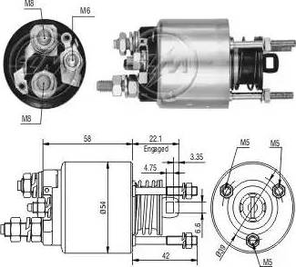 ERA 227240 - Тягове реле, стартер autocars.com.ua