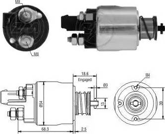 ERA 227316 - Тяговое реле, стартер autodnr.net