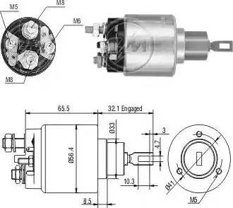 ERA 227357 - Тяговое реле, стартер avtokuzovplus.com.ua