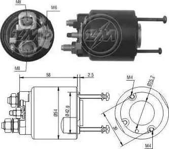 ERA 227388 - Тягове реле, стартер autocars.com.ua