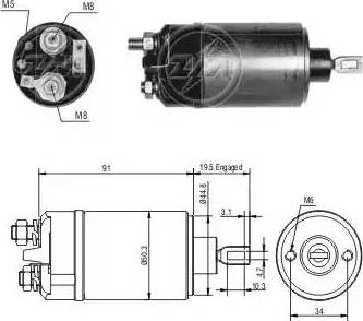 ERA 227423 - Тяговое реле, стартер avtokuzovplus.com.ua