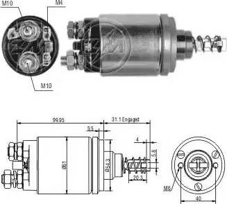 ERA 227446 - Тягове реле, стартер autocars.com.ua