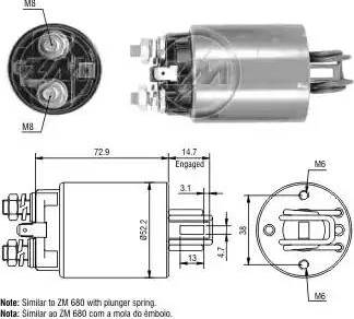 ERA 227504 - Тяговое реле, стартер avtokuzovplus.com.ua