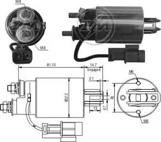 ERA 227508 - Тягове реле, стартер autocars.com.ua