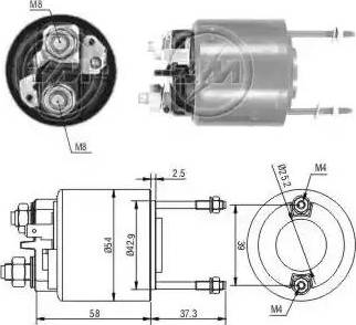 ERA 227516 - Тягове реле, стартер autocars.com.ua