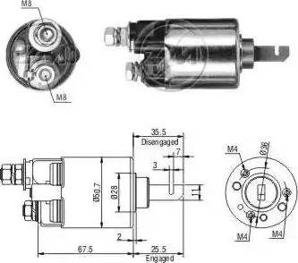 ERA 227542 - Тягове реле, стартер autocars.com.ua