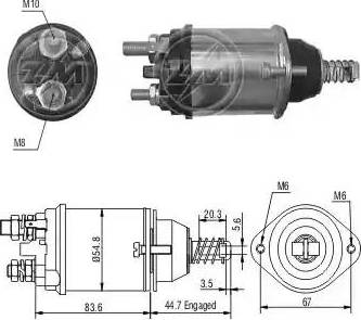 ERA 227558 - Тягове реле, стартер autocars.com.ua