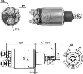 ERA 227622 - Тяговое реле, стартер avtokuzovplus.com.ua