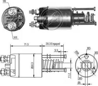 ERA 227624 - Тягове реле, стартер autocars.com.ua