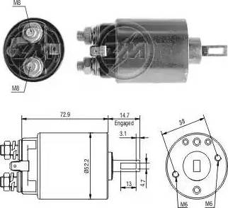 ERA 227645 - Тягове реле, стартер autocars.com.ua