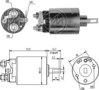 ERA 227651 - Тягове реле, стартер autocars.com.ua