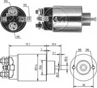 ERA 227666 - Тягове реле, стартер autocars.com.ua