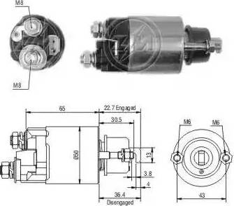 ERA 227681 - Тягове реле, стартер autocars.com.ua