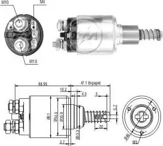 ERA 227714 - Тяговое реле, стартер avtokuzovplus.com.ua