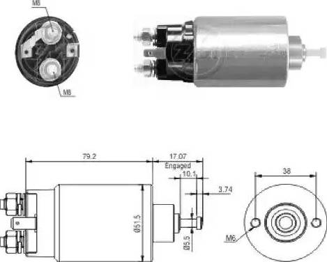 ERA 227751 - Тягове реле, стартер autocars.com.ua