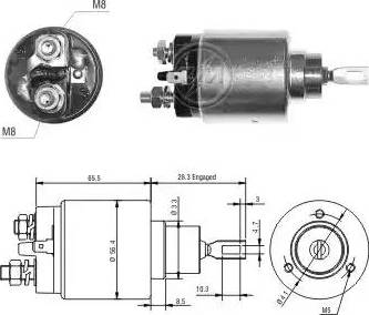 ERA 227762 - Тягове реле, стартер autocars.com.ua