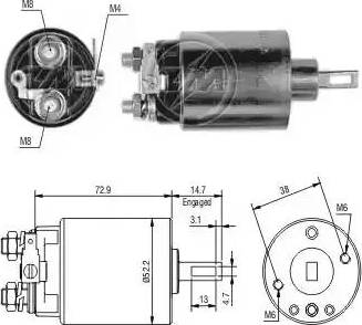 ERA 227769 - Тягове реле, стартер autocars.com.ua