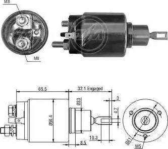 ERA 227875 - Тягове реле, стартер autocars.com.ua