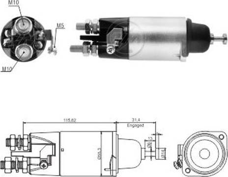 ERA 227972 - Тягове реле, стартер autocars.com.ua