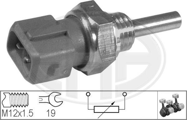 ERA 330121 - Датчик, температура охолоджуючої рідини autocars.com.ua