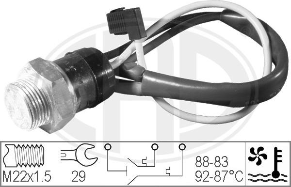 ERA 330200 - Термовимикач, вентилятор радіатора / кондиціонера autocars.com.ua