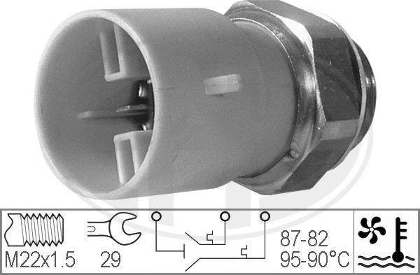 ERA 330218 - Термовыключатель, вентилятор радиатора / кондиционера avtokuzovplus.com.ua