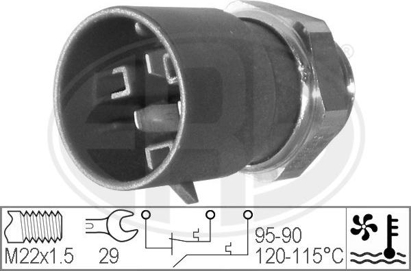 ERA 330223 - Термовимикач, вентилятор радіатора / кондиціонера autocars.com.ua