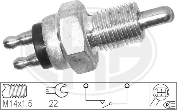 ERA 330232 - Датчик, контактний перемикач, фара заднього ходу autocars.com.ua