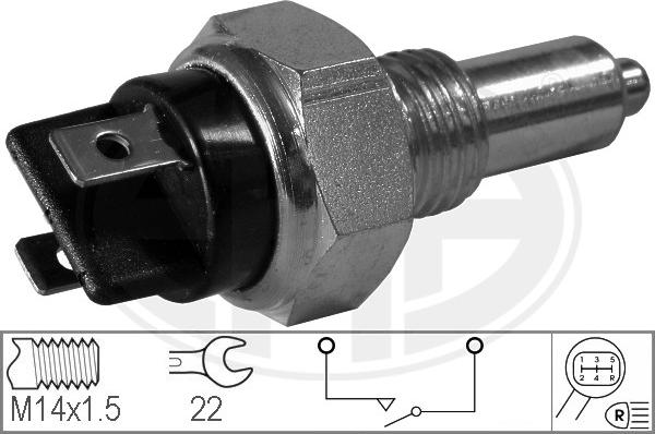 ERA 330236 - Датчик, контактний перемикач, фара заднього ходу autocars.com.ua