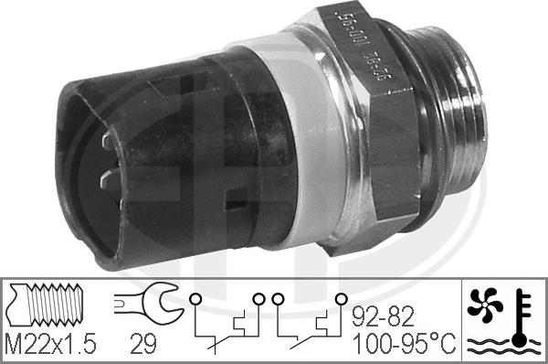 ERA 330278 - Термовимикач, вентилятор радіатора / кондиціонера autocars.com.ua