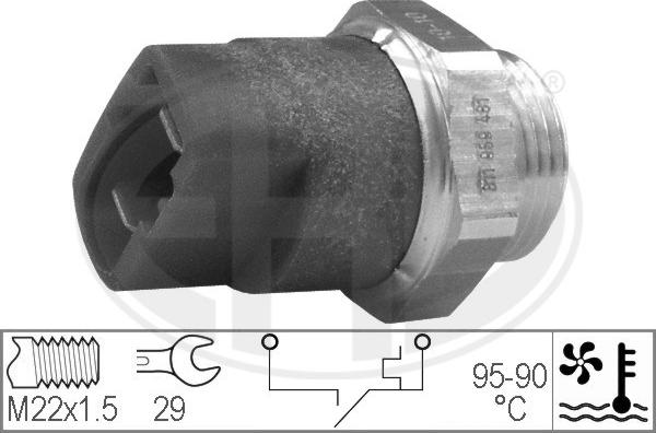 ERA 330297 - 330297 Датчик  включение вентилятора- VW PASAT 96-00 autodnr.net