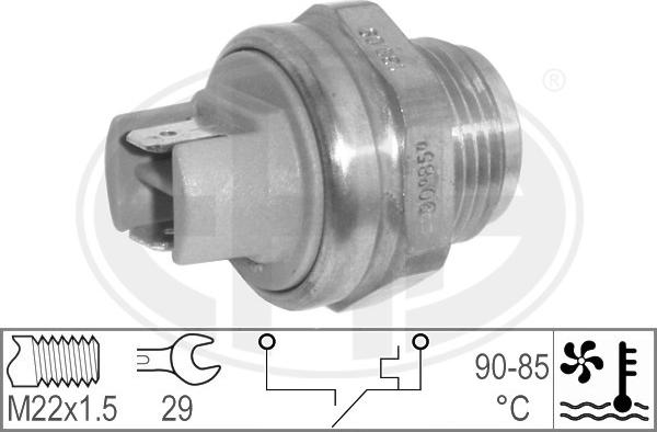 ERA 330563 - Термовимикач, вентилятор радіатора / кондиціонера autocars.com.ua