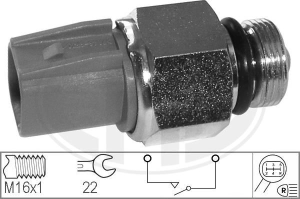ERA 330604 - Датчик, контактний перемикач, фара заднього ходу autocars.com.ua