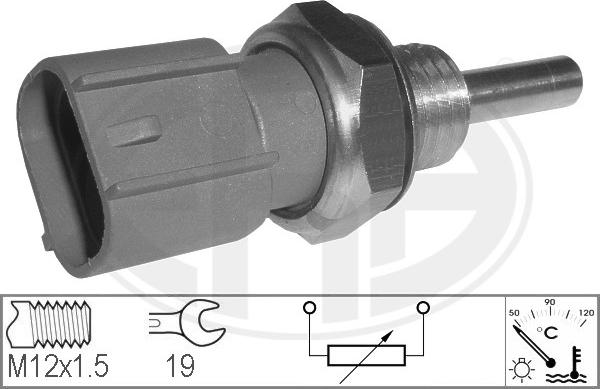 ERA 330654 - Датчик, температура охолоджуючої рідини autocars.com.ua
