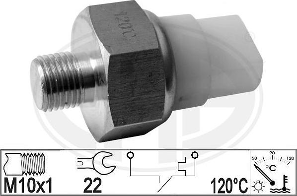 ERA 330927 - Датчик, температура охолоджуючої рідини autocars.com.ua