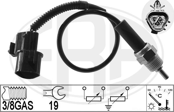 ERA 331028 - Датчик, температура охолоджуючої рідини autocars.com.ua