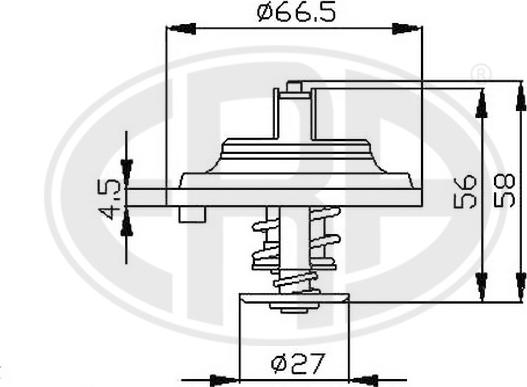 ERA 350105 - Термостат, охлаждающая жидкость autodnr.net