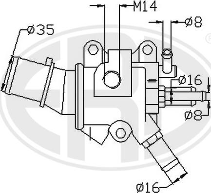 ERA 350122 - Термостат, охолоджуюча рідина autocars.com.ua