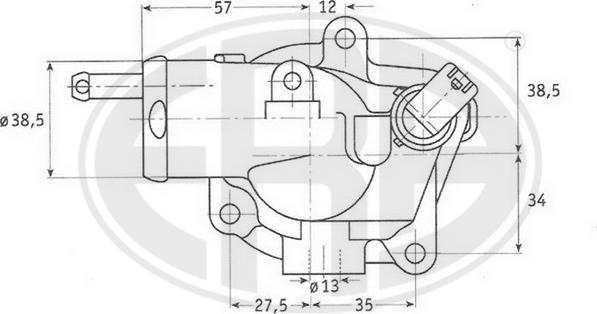 ERA 350176 - Термостат, охлаждающая жидкость avtokuzovplus.com.ua