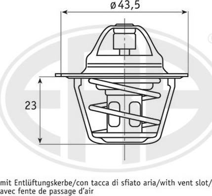 ERA 350199 - Термостат, охолоджуюча рідина autocars.com.ua