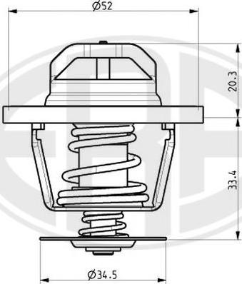 ERA 350214A - Термостат, охолоджуюча рідина autocars.com.ua