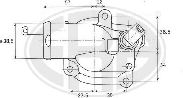 ERA 350255 - Термостат, охолоджуюча рідина autocars.com.ua