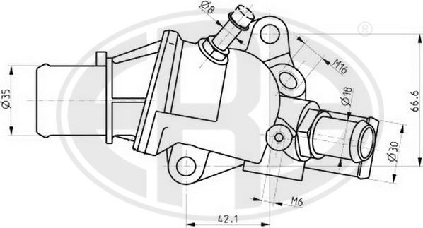 ERA 350271 - Термостат, охлаждающая жидкость avtokuzovplus.com.ua