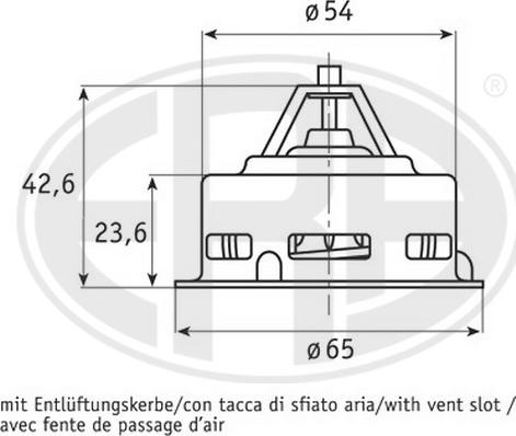 ERA 350286 - Термостат, охолоджуюча рідина autocars.com.ua