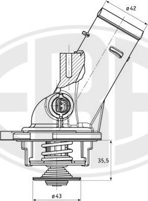 ERA 350335 - Термостат, охлаждающая жидкость avtokuzovplus.com.ua