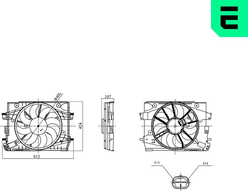 ERA 352153 - Вентилятор, охолодження двигуна autocars.com.ua
