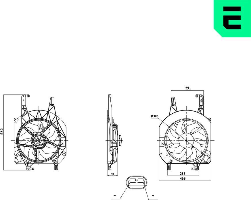 ERA 352154 - Вентилятор, охолодження двигуна autocars.com.ua