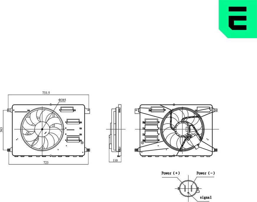 ERA 352155 - Вентилятор, охолодження двигуна autocars.com.ua