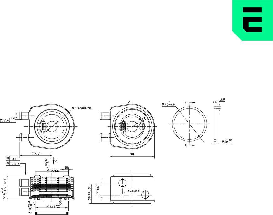 ERA 354194 - Масляний радіатор, рухове масло autocars.com.ua